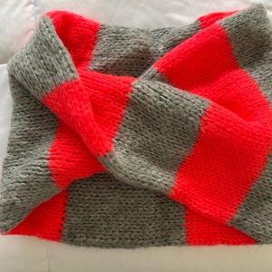 Forever 21 Pink and Gray Infinity Scarf